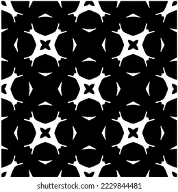 Design seamless monochrome geometric pattern. Abstract background. Vector art.Perfect for site backdrop, wrapping paper, wallpaper, textile and surface design. 