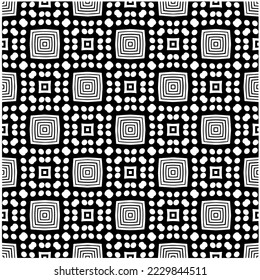 Diseño de un patrón geométrico monocromo sin fisuras. Antecedentes abstractos. Arte vectorial.Perfecto para el fondo del sitio, papel envolvente, papel tapiz, textil y diseño de superficie. 
