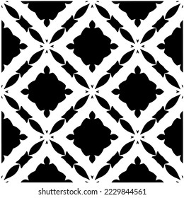 Design seamless monochrome geometric pattern. Abstract background. Vector art.Perfect for site backdrop, wrapping paper, wallpaper, textile and surface design. 