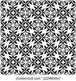 Entwurf nahtloser monochromer geometrischer Muster. Abstrakter Hintergrund. Vector art.Perfekt für Website-Hintergrund, Wickelpapier, Tapete, Textil und Oberflächendesign. 