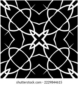 Design seamless monochrome geometric pattern. Abstract background. Vector art.Perfect for site backdrop, wrapping paper, wallpaper, textile and surface design. 