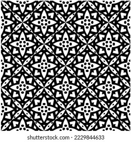 Design seamless monochrome geometric pattern. Abstract background. Vector art.Perfect for site backdrop, wrapping paper, wallpaper, textile and surface design. 