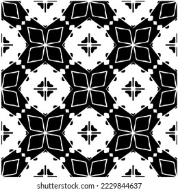 Design seamless monochrome geometric pattern. Abstract background. Vector art.Perfect for site backdrop, wrapping paper, wallpaper, textile and surface design. 