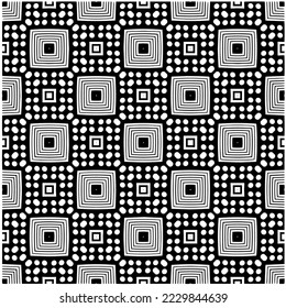 Diseño de un patrón geométrico monocromo sin fisuras. Antecedentes abstractos. Arte vectorial.Perfecto para el fondo del sitio, papel envolvente, papel tapiz, textil y diseño de superficie. 