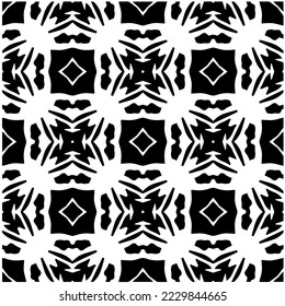 Design seamless monochrome geometric pattern. Abstract background. Vector art.Perfect for site backdrop, wrapping paper, wallpaper, textile and surface design. 