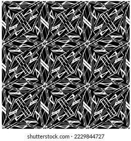 Diseño de un patrón geométrico monocromo sin fisuras. Antecedentes abstractos. Arte vectorial.Perfecto para el fondo del sitio, papel envolvente, papel tapiz, textil y diseño de superficie. 