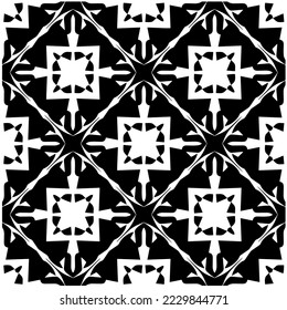 Design seamless monochrome geometric pattern. Abstract background. Vector art.Perfect for site backdrop, wrapping paper, wallpaper, textile and surface design. 