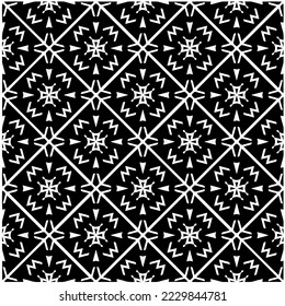 Design seamless monochrome geometric pattern. Abstract background. Vector art.Perfect for site backdrop, wrapping paper, wallpaper, textile and surface design. 