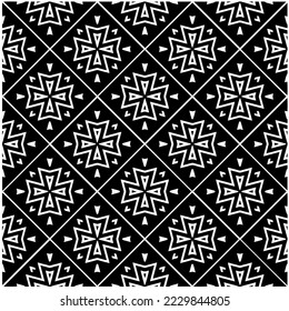 Design seamless monochrome geometric pattern. Abstract background. Vector art.Perfect for site backdrop, wrapping paper, wallpaper, textile and surface design. 