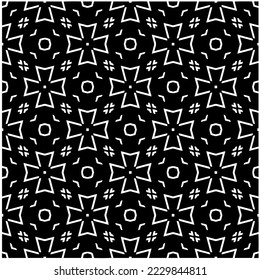 Design seamless monochrome geometric pattern. Abstract background. Vector art.Perfect for site backdrop, wrapping paper, wallpaper, textile and surface design. 