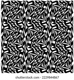 Diseño de un patrón geométrico monocromo sin fisuras. Antecedentes abstractos. Arte vectorial.Perfecto para el fondo del sitio, papel envolvente, papel tapiz, textil y diseño de superficie. 