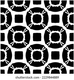 Design seamless monochrome geometric pattern. Abstract background. Vector art.Perfect for site backdrop, wrapping paper, wallpaper, textile and surface design. 