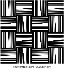 Design seamless monochrome geometric pattern. Abstract background. Vector art.Perfect for site backdrop, wrapping paper, wallpaper, textile and surface design. 