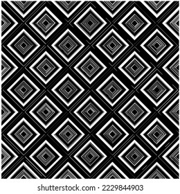 Design seamless monochrome geometric pattern. Abstract background. Vector art.Perfect for site backdrop, wrapping paper, wallpaper, textile and surface design. 