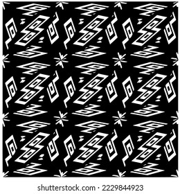 Diseño de un patrón geométrico monocromo sin fisuras. Antecedentes abstractos. Arte vectorial.Perfecto para el fondo del sitio, papel envolvente, papel tapiz, textil y diseño de superficie. 