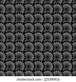 Design seamless monochrome geometric pattern. Abstract textured background. Vector art