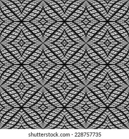 Design seamless monochrome geometric pattern. Abstract grid textured background. Vector art. No gradient