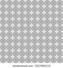 Design nahtlose monochrome geometrische Muster. Abstrakter, gestreifter Hintergrund. Vektorkunst