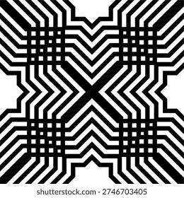 design seamless monochrome geometric pattern. A collection of seamless black and white geometric patterns. Simple vector graphics. eps10