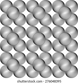 Design seamless monochrome geometric pattern. Abstract textured background. Vector art. No gradient