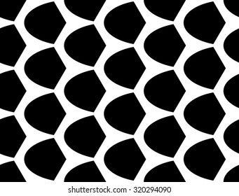 Design seamless monochrome geometric pattern. Abstract grid background. Vector art