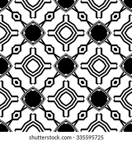Design seamless monochrome geometric pattern. Abstract striped diagonal background. Vector art