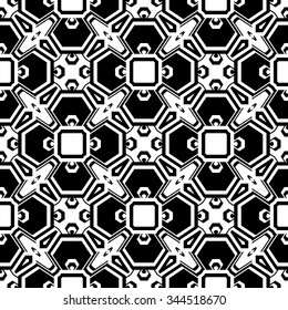 Design seamless monochrome geometric pattern. Abstract striped diagonal background. Vector art