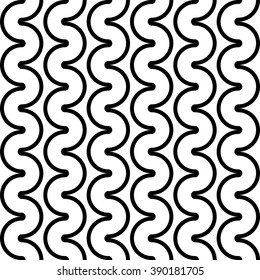 Design seamless monochrome geometric pattern. Abstract vertical background. Vector art