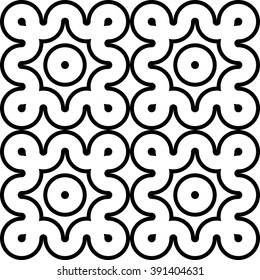 Design seamless monochrome geometric pattern. Abstract background. Vector art