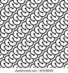 Design seamless monochrome geometric pattern. Abstract diagonal background. Vector art
