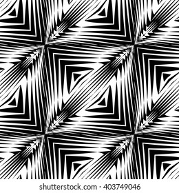 Design seamless monochrome geometric pattern. Abstract lattice background. Vector art. No gradient