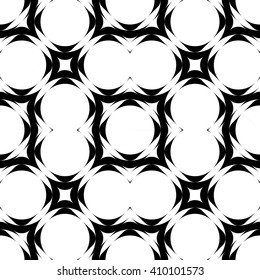 Design seamless monochrome geometric pattern. Abstract background. Vector art