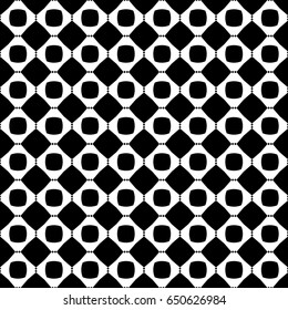 Design seamless monochrome geometric pattern. Abstract grid background. Vector art