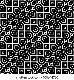 Design seamless monochrome geometric pattern. Abstract zigzag background. Vector art