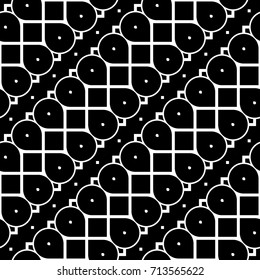 Design seamless monochrome geometric pattern. Abstract zigzag background. Vector art