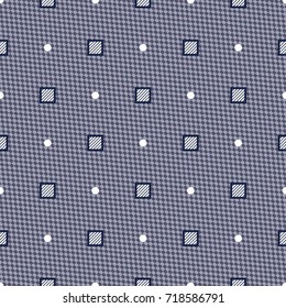 Design seamless monochrome geometric pattern. Vector art