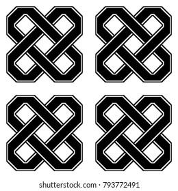 Design seamless monochrome geometric pattern. Abstract background. Vector art