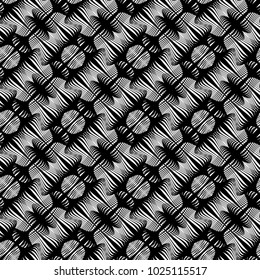 Design seamless monochrome grating pattern. Abstract lines textured background. Vector art. No gradient