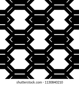 Design seamless monochrome grating pattern. Abstract background. Vector art