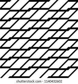 Design seamless monochrome grating pattern. Abstract background. Vector art