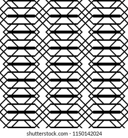Design seamless monochrome grating pattern. Abstract background. Vector art
