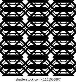 Design seamless monochrome grating pattern. Abstract background. Vector art