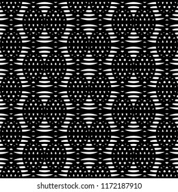 Design seamless monochrome grating pattern. Abstract background. Vector art