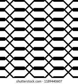 Design seamless monochrome grating pattern. Abstract background. Vector art