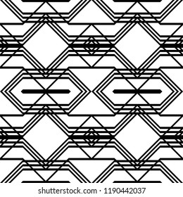 Design seamless monochrome grating pattern. Abstract background. Vector art
