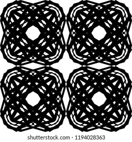 Design seamless monochrome grating pattern. Abstract geometric background. Vector art