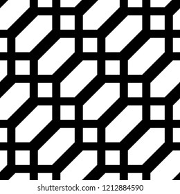 Design seamless monochrome grating pattern. Abstract background. Vector art