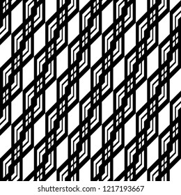 Design seamless monochrome grating pattern. Abstract background. Vector art