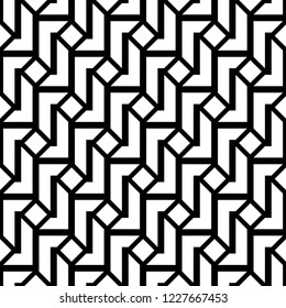 Design seamless monochrome grating pattern. Abstract background. Vector art