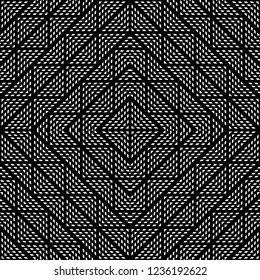 Design seamless monochrome grating pattern. Abstract geometric background. Vector art